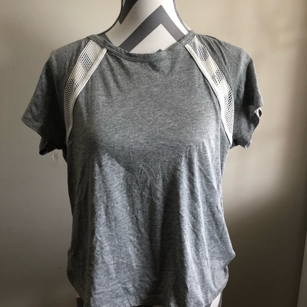 Grey athletic top